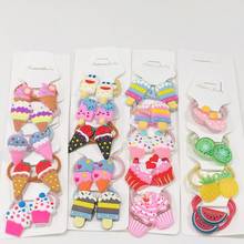 1Set Animals Fruit Hair Accessories Children Rubber Bands Scrunchies Elastic Hair Bands Girls Headband Decorations Ties Gum 2024 - buy cheap