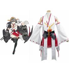 Unisex Anime Cos Kantai Collection Haruna Cotton Daily Kimono Uniform Cosplay Costumes Sets 2024 - buy cheap