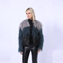 Winter Vintage Fur Jackets Women Elegant Fur Coats Faux Fur Coat Brand fashion Fluffy Sleeve Collarless Casual Woman Fur coat 2024 - buy cheap