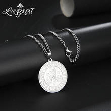 LIKGREAT Vintage Triskele Triple Spiral Symbol Amulet Stainless Steel Pendant Necklace Occult Pagan Talisman Witchcraft Jewelry 2024 - buy cheap