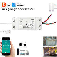 Abridor inteligente de porta de garagem, wi-fi, controle remoto + controle app tuya smart life, alexa, assistente do google 2024 - compre barato