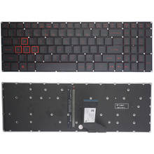 Английская клавиатура с подсветкой для Acer Nitro 5 AN515 AN515-51 AN515-52 AN515-53 AN515-41 AN515-42 N17C1 AN515-31 US 2024 - купить недорого