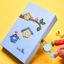 Caderno com cadeado, organizador e diário para cachorros, livro de notas coreano 2024 - compre barato