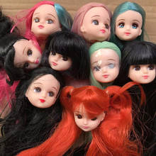 Long Hair Licca Doll Heads With Body Mini Cute Doll Set Girl DIY Playing Doll Parts Doll Accessories Original Quality Doll Head 2024 - buy cheap