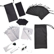 Черный серый Чехол для очков аксессуары для очков водонепроницаемые пылезащитные Чехлы для солнцезащитных очков Mp3 мягкая ткань Чехол для очков сумка для переноски 2024 - купить недорого