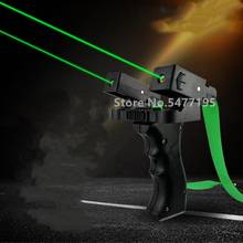 Infrared Slingshot Powerful Catapult Green Red Laser Aiming Point With Flat Rubber Band Outdoor Night Hunting Shooting Novice 2024 - buy cheap