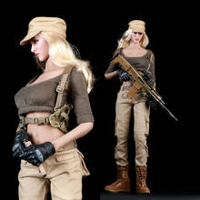 New 1/6 Female Shooter Suits Set Costume Clothes F Phicens Body pale color skin 12" PH Action Figure body Doll 2024 - buy cheap