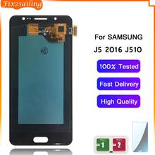 Fix2sailing New Super AMOLED Display LCD Assembléia Tela de Toque Para Samsung Galaxy J5 2016 J510 J510F J510FN J510M J510Y 2024 - compre barato