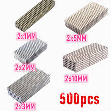 500pcs Small Round Neodym Magnet Dia 2MM X 1 2 3 5MM Strong Magnets Tiny Disc NdFeB Rare Earth For Crafts Models Fridge Sticking 2024 - buy cheap