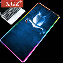 Xgz-alfombrilla de ratón RGB para ordenador, alfombrilla grande para escritorio, Base de goma antideslizante, LED, Cs Go, accesorios periféricos Xxl 2024 - compra barato