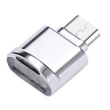 Adaptador OTG para teléfono móvil Android, lector de tarjetas de aleación USB 3,1 Mirco USB Micro SD TF 2024 - compra barato