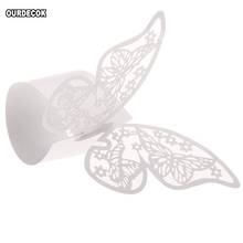 50pcs Hollow Butterfly Napkin Buckles Paper Napkin Rings for Wedding Party Decoration Wedding Favors 2024 - buy cheap