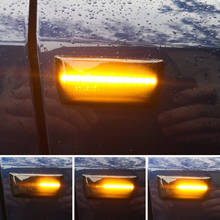 2 шт. светодиодный динамических последовательного мигалка указатель поворота светильник для Защитные чехлы для сидений, сшитые специально для OPEL Astra H Zafira B Corsa D Insignia A Meriva B Chevrolet Cruze 2024 - купить недорого