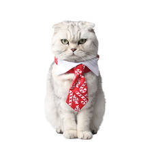 1PC Cute Adjustable Dog Cat Pet Happy New Year Adorable Grooming Tie Candy Crutch Christmas Red Necktie Wear Bow Tie Pet Supply 2024 - buy cheap