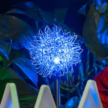 Lâmpada led movida a energia solar, luz led para ambientes externos, jardim, gramado, ar livre, à prova d'água, feriado, jardim, luz de dente de leão