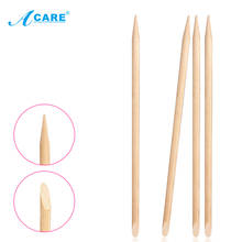 ACARE 50pcs/set Women Lady Double End Nail Art Wood Stick Cuticle Pusher Remover Pedicure Professional Nail Art Tool 2024 - buy cheap