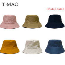 Sombrero de pescador de algodón para hombre y mujer, gorro de pescador de doble cara, T-MAO 2024 - compra barato