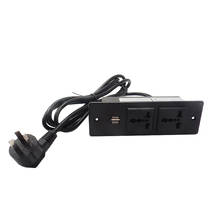 Удлинитель с двумя USB-портами, 5 В, 2,1 А, 2 переменного тока 2024 - купить недорого