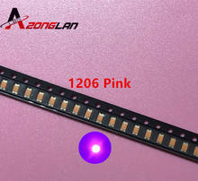 1000pcs SMD SMT 1206 Pink Super bright LED lamp light High quality New 1206 SMD LED 3216 PINK 1206 DIODES 3.2*1.6*0.8MM 2024 - buy cheap