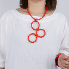YD & YDBZ, новые стильные круглые ожерелья с кулоном для женщин, готическое дизайнерское необычное ювелирное ожерелье, цепочка для свитера, свадебные аксессуары 2024 - купить недорого