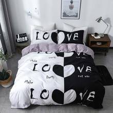 Svetanya-Juego de cama con estampado de amor, funda de edredón y funda de almohada, tamaño King individual, US, EU y AU 2024 - compra barato