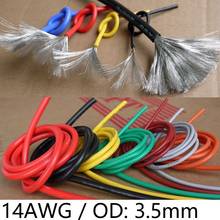 14AWG Silicone Gel Rubber Wire OD 3.5mm Flexible Cable High Temperature Insulated Copper Ultra Soft Electron DIY Line Colorful 2024 - buy cheap