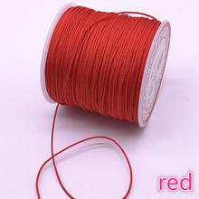 10Meters/lot 0.4-1.5mm Red Nylon Cord Thread Chinese Knot Macrame Cord Bracelet Braided String DIY Tassels Beading Thread 2024 - buy cheap