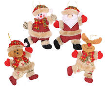 New Year 2022 Gift Merry Christmas Dolls Santa Snowman Elk Ornaments Navidad Noel Christmas Tree Decoration for Home Xmas Decor 2024 - buy cheap