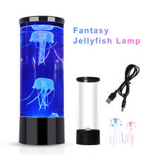 LED Desktop Light Bedside Jellyfish Color Changing Lamp Aquarium Light LED Lights Fish Tank Lamp Night Lamp Children Kids Gift 2024 - buy cheap