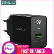 FERISING Phone Charger Qualcomm Quick Charge 3.0 18W Fast USB Charger (Quick Charge 2.0 Compatible) for Samsung Xiaomi adapter 2024 - buy cheap