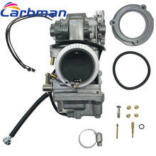 Carbman New Smoothbore Carburetor Carb EVO Twin Cam For Mikuni HSR45 HSR 45mm Performance Pumper Carburetor TM45-2K 2024 - buy cheap