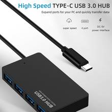 4 Ports USB 3.0 Ultra Slim Hub OTG Adapter for Macbook PC Laptop Type-C 4 in 1 4 Port Power Supply Expansion Hub Accessories 2024 - buy cheap