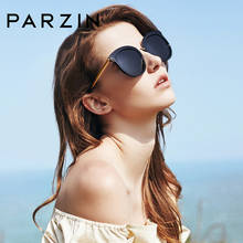 Женские солнцезащитные очки PARZIN, поляризационные зеркальные линзы TR90, легкая оправа, роскошные Брендовые женские солнцезащитные очки 2024 - купить недорого