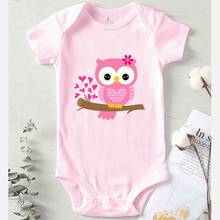 Newborns Romper Children Jumpsuits Toddler Girl Winter Shower Gifts New Born Baby Clothes Owl Printed Infant Costume 2024 - buy cheap