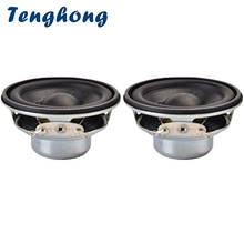 Tenghong 2pcs 2Inch 4Ohm 5W Full Range Speaker 52MM 16Core Portable Audio Speaker PU Edge Loudspeaker For Home Theater Audio DIY 2024 - buy cheap