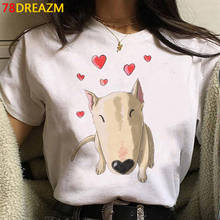 French Bulldog Bull Terrier tshirt clothes female white t shirt graphic tees women casual couple clothes t shirt vintage 2024 - buy cheap