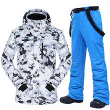 2020 New Ski Suit Men Winter Warm Windproof Waterproof Snow Jackets and Pants Hot Ski Equipment Snowboard Jacket Men Brands 2024 - buy cheap