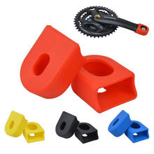 2pc Silicone Bicycle Fixed Gear Crank Protector Cover Case MTB Road Bike Crank Arm Boot Sleeve Bike Crankset Protective Case 2024 - buy cheap