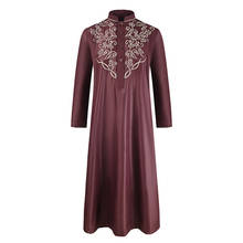Abaya Ramadán-ropa de moda musulmana para hombre, traje Vintage bordado, Túnica islámica, Dubái, Turquía, talla grande, novedad de 2021 2024 - compra barato