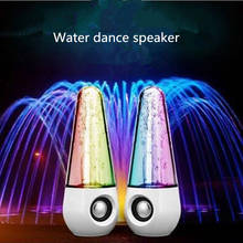 LED Colorful Lights Water Dance Fountain Speaker HIFI 3D Surround Subwoofer Stereo Support Smartphone Computer Music Player 2024 - buy cheap