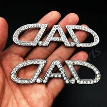 2pcs Metal Diamond DAD Garson VIP Luxury JDM JP Car Emblem Badge Decal Sticker 2024 - buy cheap