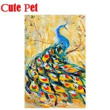 animal Mosaic cross stitch Peacocks DIY diamond painting rhinestone painting 5D embroidery home decor diamond 2024 - buy cheap