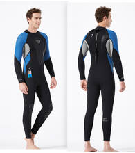 Adult Men Diving Suit 3MM SCR Neoprene Wetsuit High Elasticity One-piece Long Sleeve UV Protection Keep Warm Swimwear Surf Suit 2024 - buy cheap