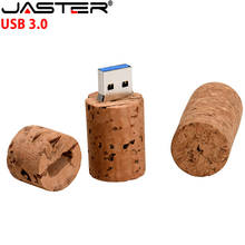 JASTER пробковый USB флеш-накопитель деревянная бутылка вилка Флешка 4G 8GB 16GB 32GB креативный usb3.0 2024 - купить недорого