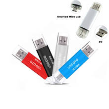 Pendrive USB 2,0 con logotipo personalizado, Pendrive de Metal Multicolor OTG, 4gb, 8gb, 16gb, 32gb y 64gb, para teléfono inteligente/PC, regalos 2024 - compra barato