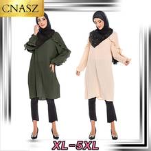 ropa mujer musulmana women islamic clothing dubai abaya tunique femme musulmane muslim blouse long top 2024 - buy cheap