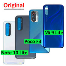 10 шт./лот, Задняя стеклянная крышка для Xiaomi Mi 9 Lite / Poco F3 / Mi Note 10 Lite, батарейный отсек, батарейный отсек 2024 - купить недорого