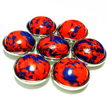 Red Blue  stone 18mm  snap button charms  for bracelet   OEM, ODM  T018 2024 - buy cheap