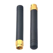 10pcs/lot 6CM Long 433MHZ rubber 2-3dbi gains 433 mhz Antenna SMA male plug straight connector Aerial Free Shipping 2024 - buy cheap