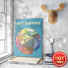 Плакат музыкальный певец Mac demarc, цветной треугольник, твердый геометрический узор, Настенная картина, музыкальный подарок, винтажное искусство 2024 - купить недорого